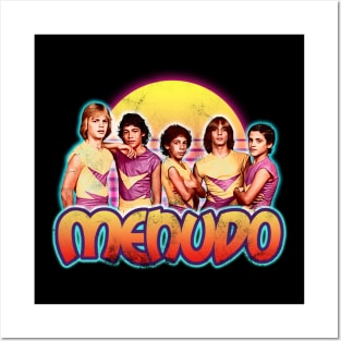 Menudo - Yellow Purple distressed Posters and Art